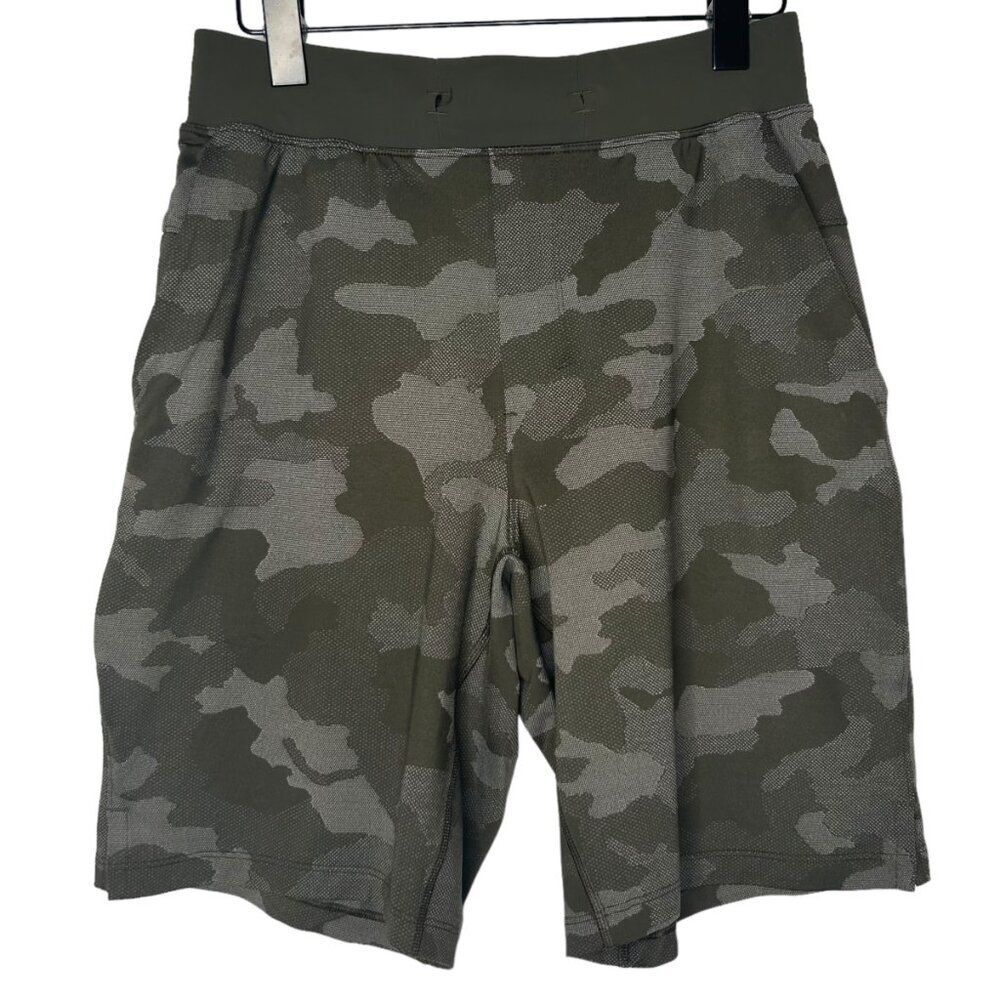 LULULEMON T.H.E. Short 7" Mesh Mesh‎ Camo Max Dark Olive Green Small - Picture 7 of 10